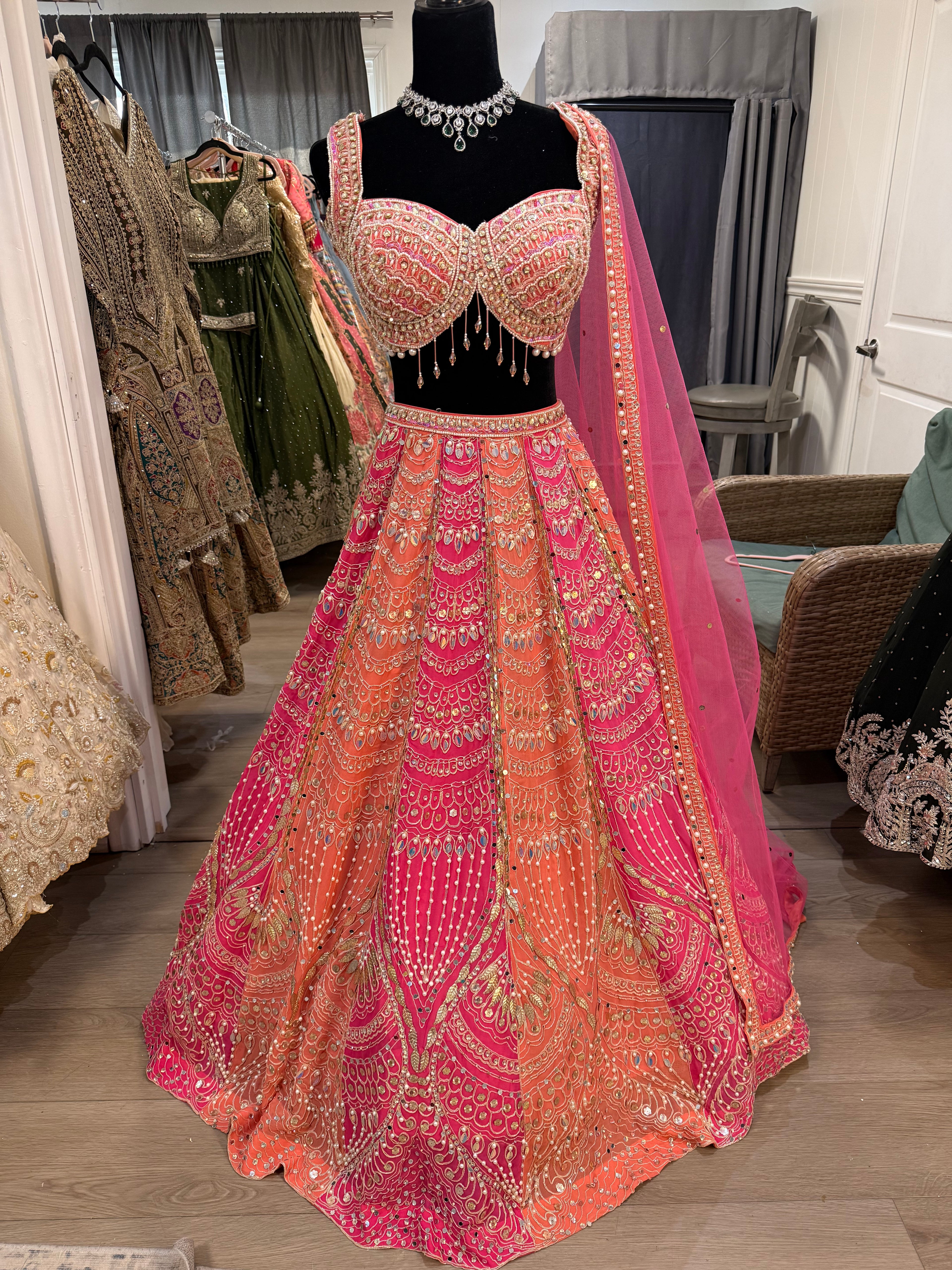 Beautiful choli with lehenga