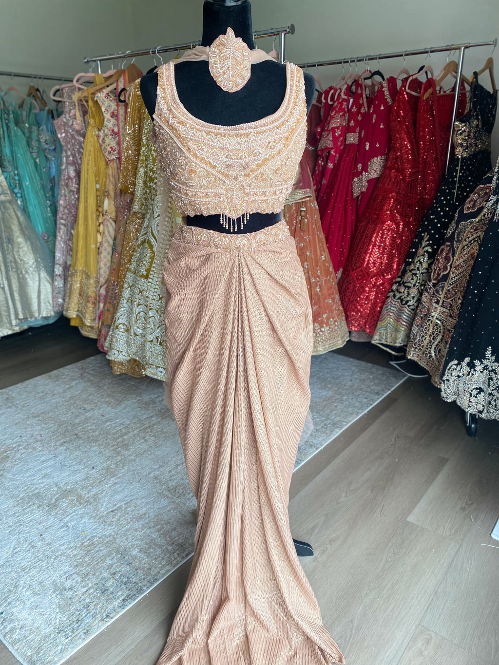 KanadaKulture - Designer saree with pre drape - Exclusive Design
