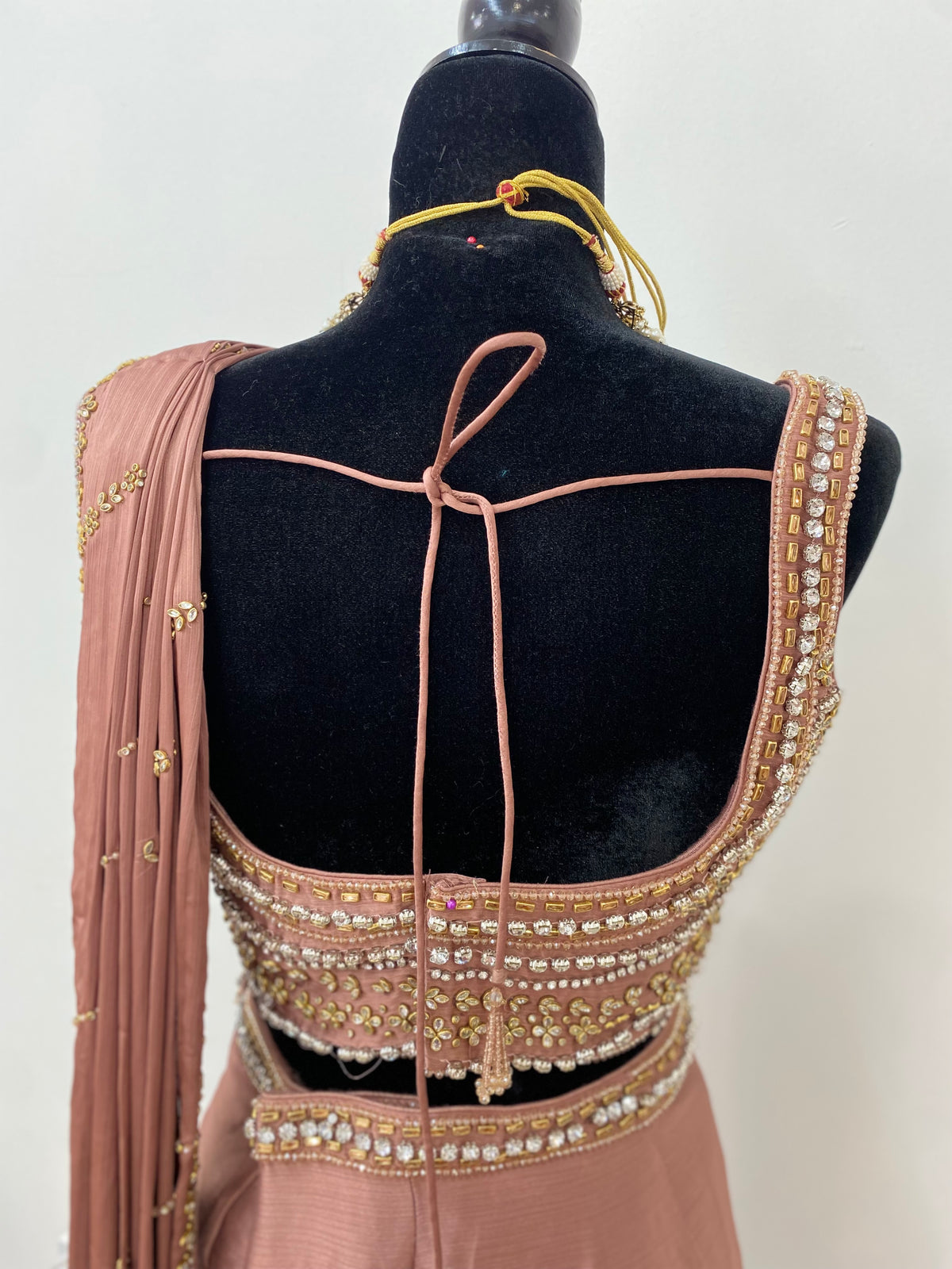 Designer pre drape saree