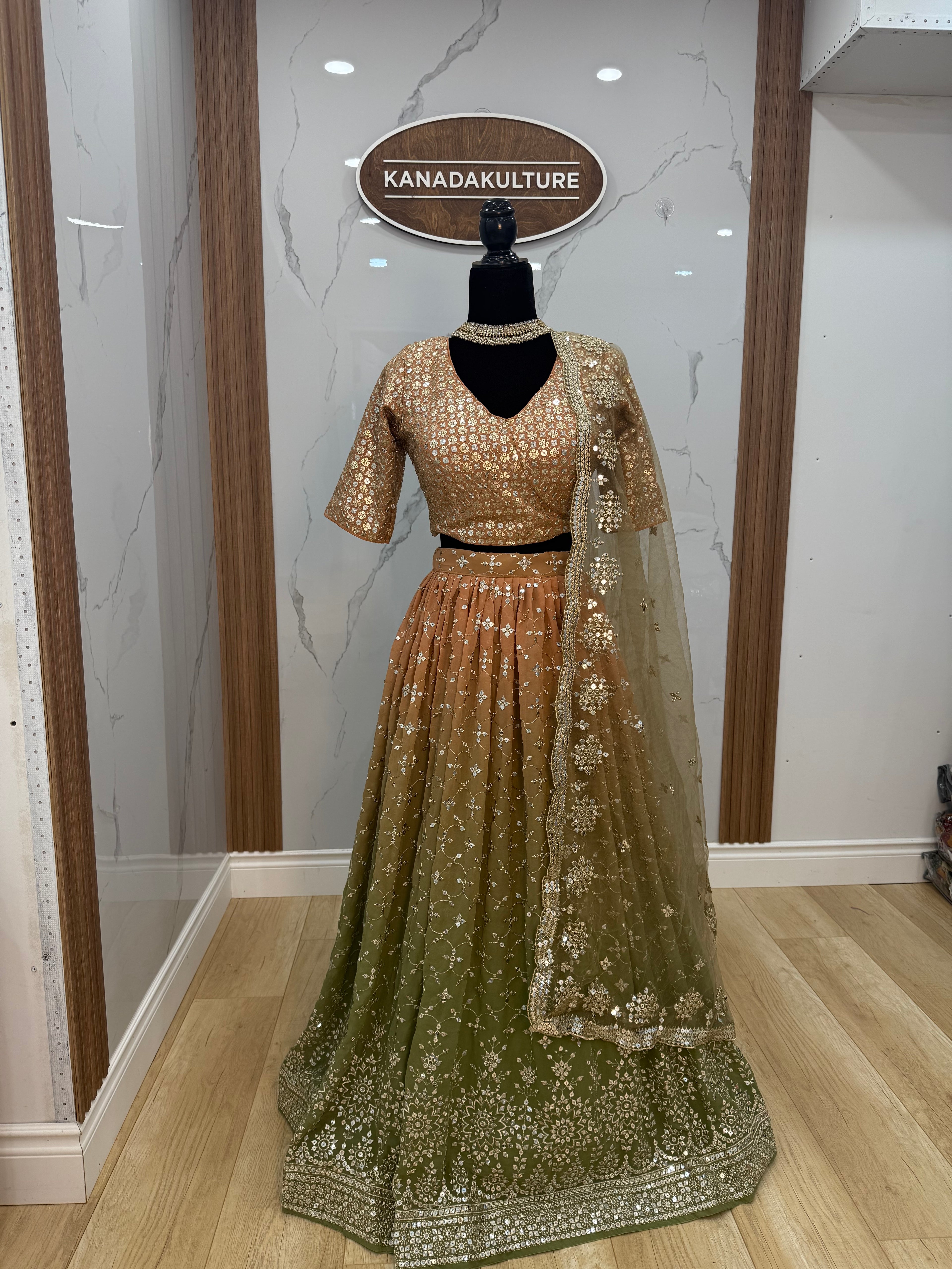 Traditional Embroidered Geogette Lehenga Choli