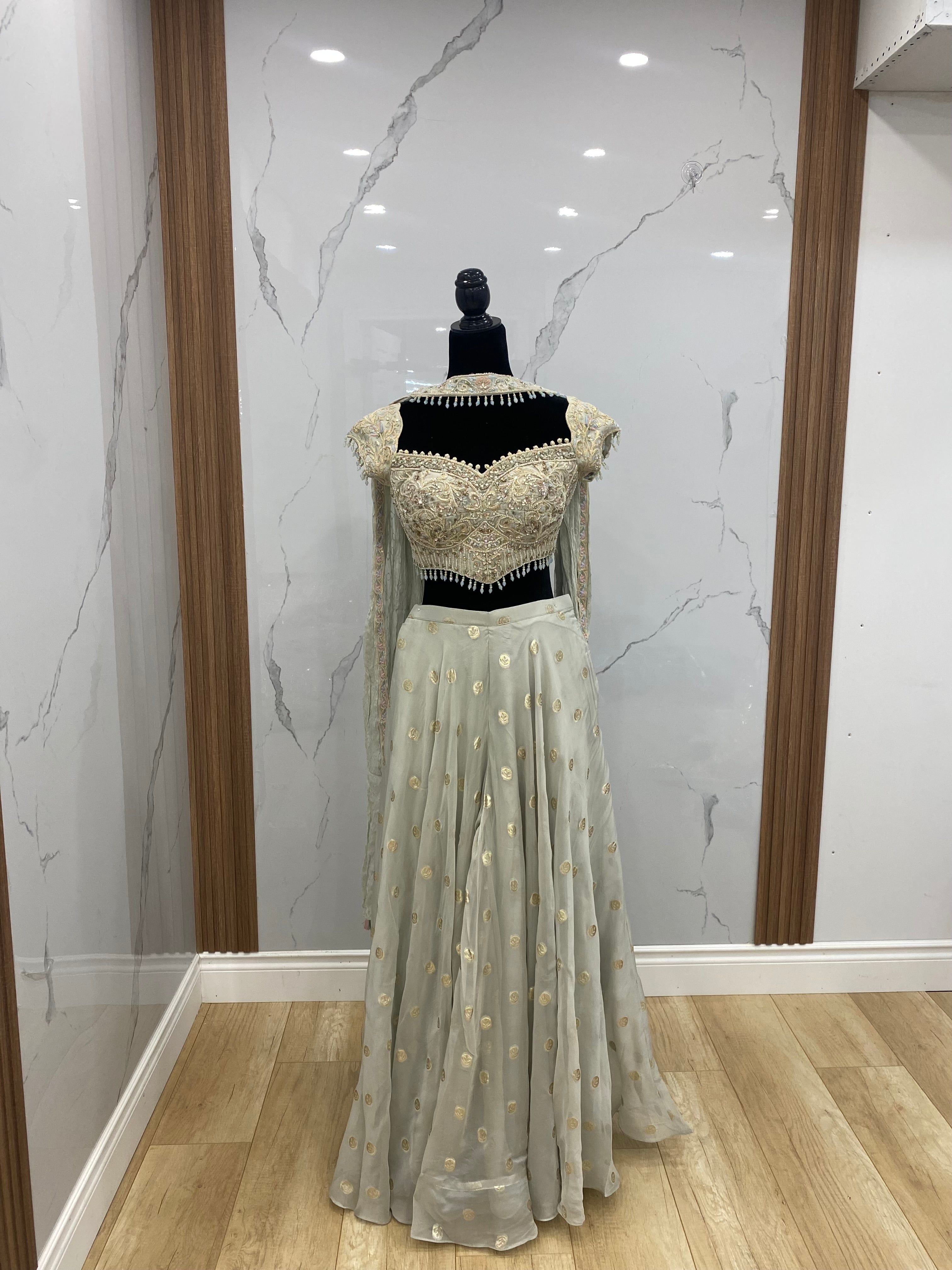 Crop top with palazoo