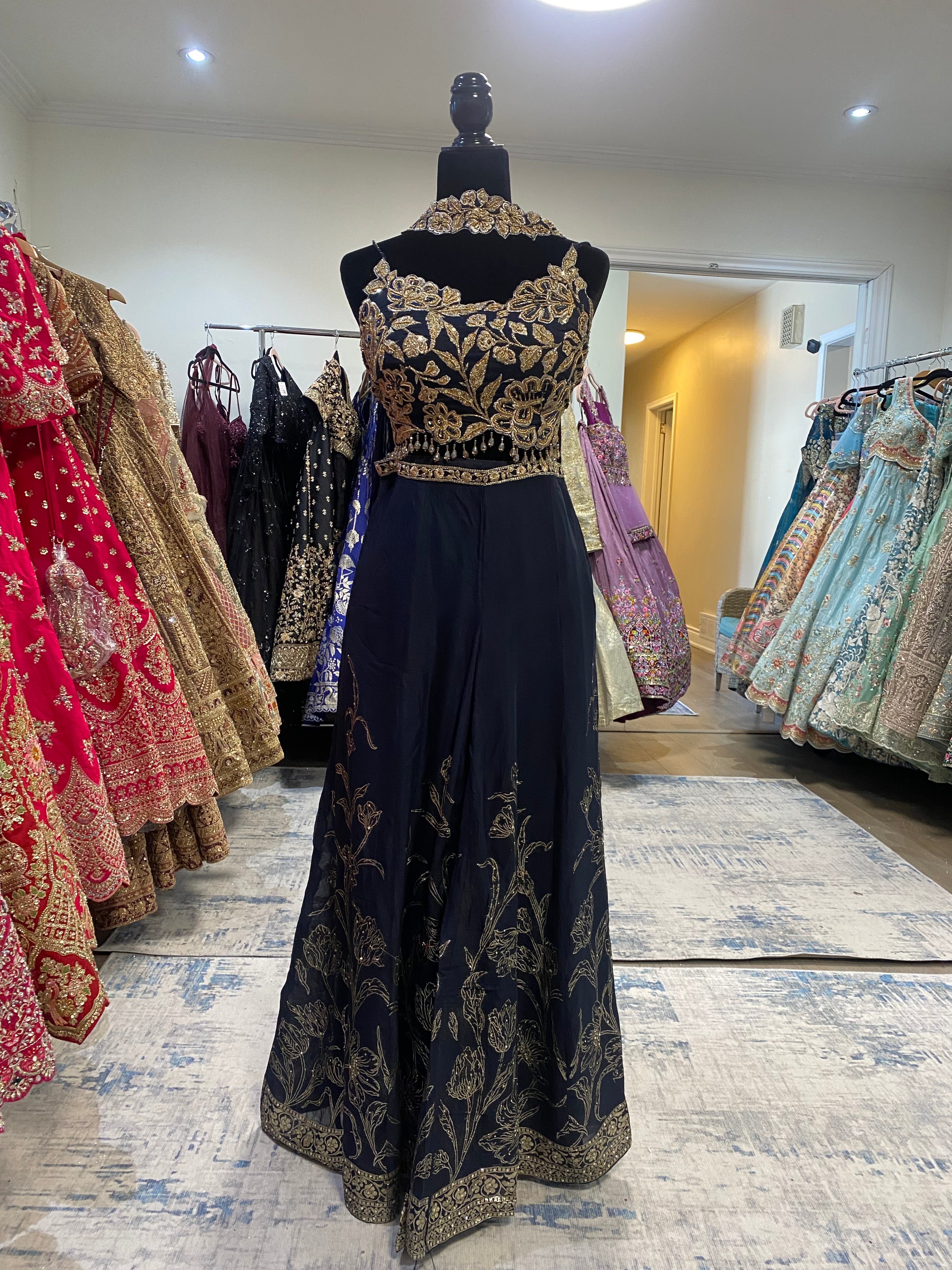 Palazo pant with hand work top