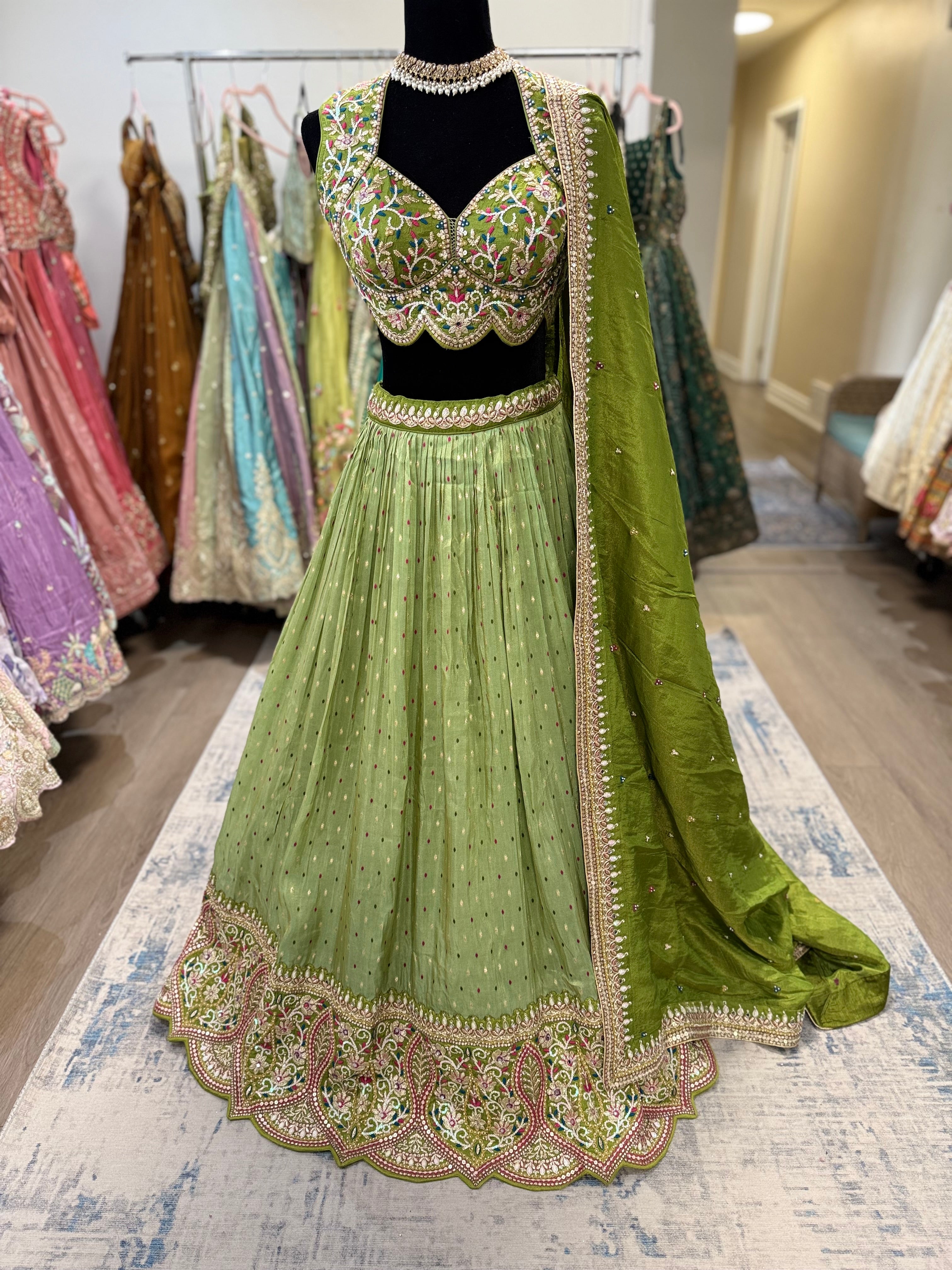 Beautiful choli with lehenga