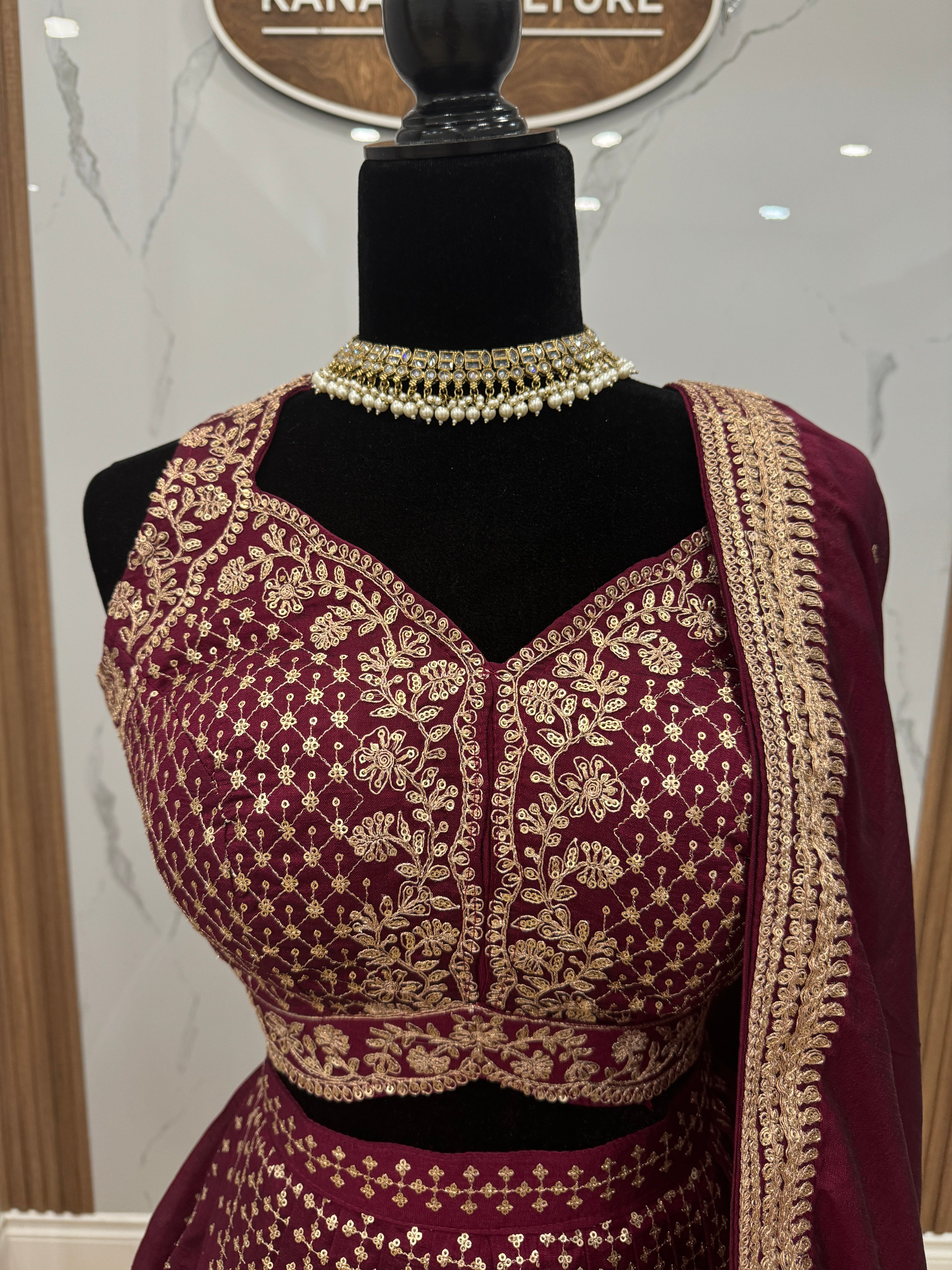 Dark color lehenga choli