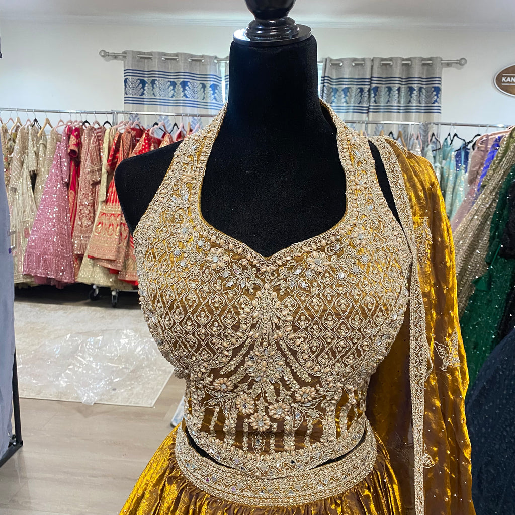 Perfect halter neck Designer Lehenga choli