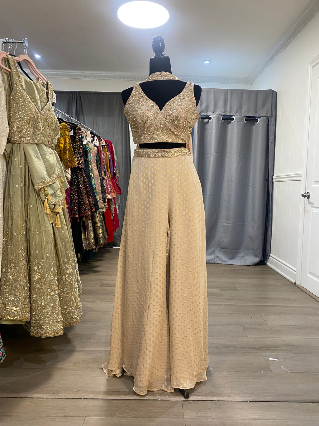 Crop top with palazoo