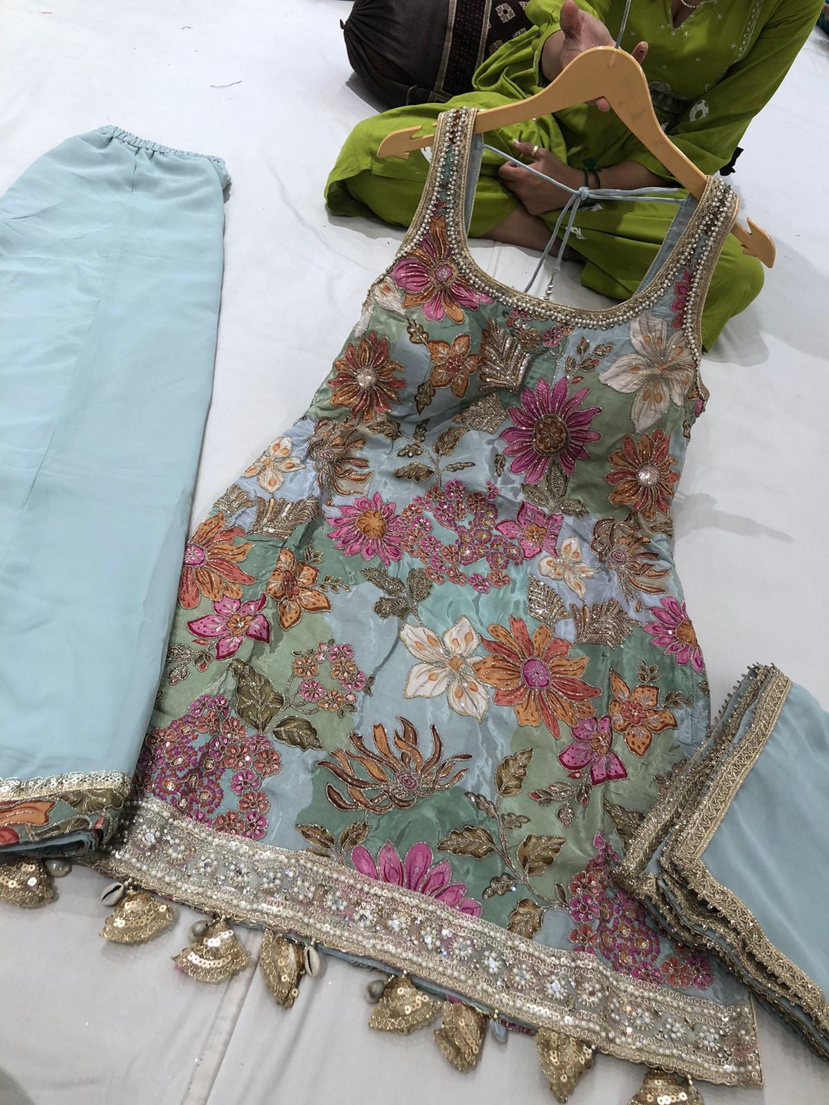 Embroidered suit