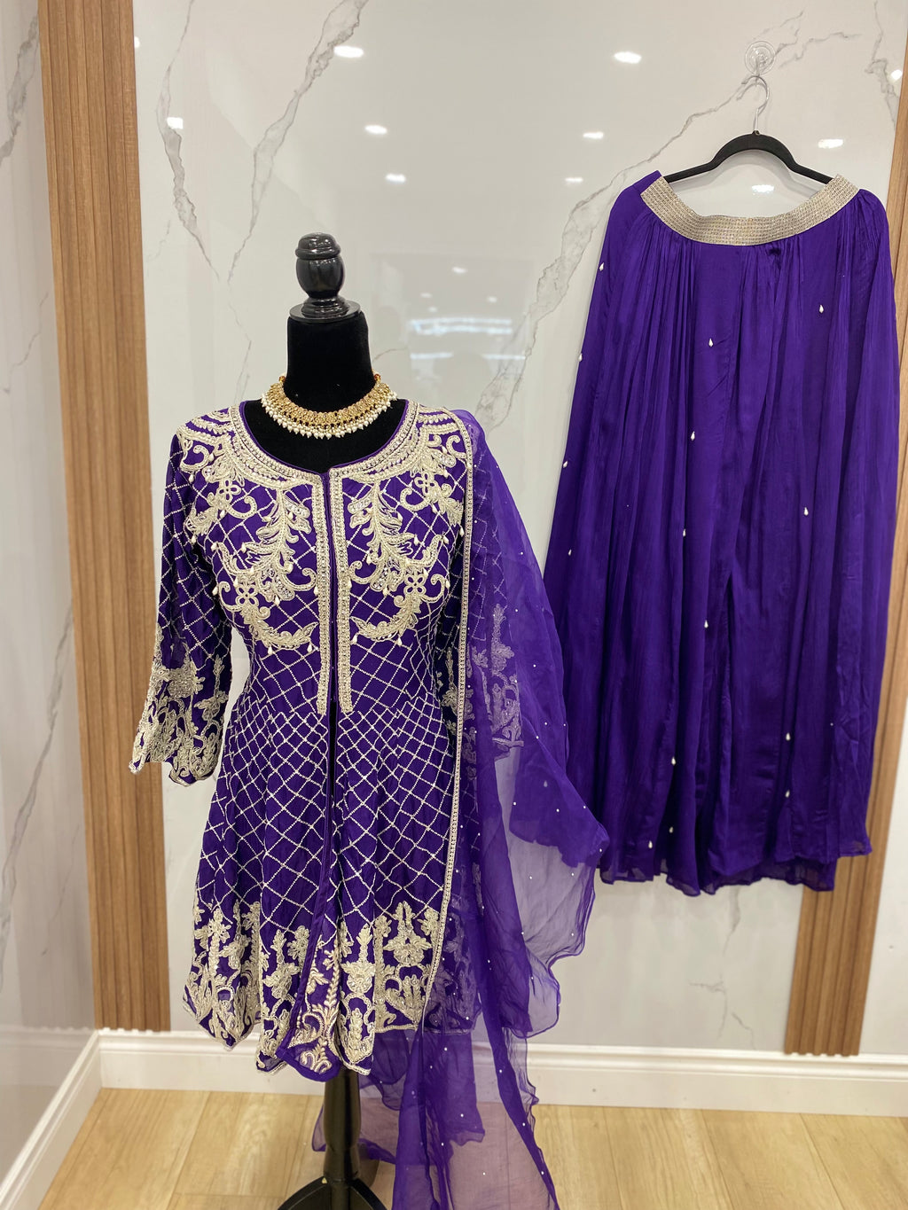Embroidered suit
