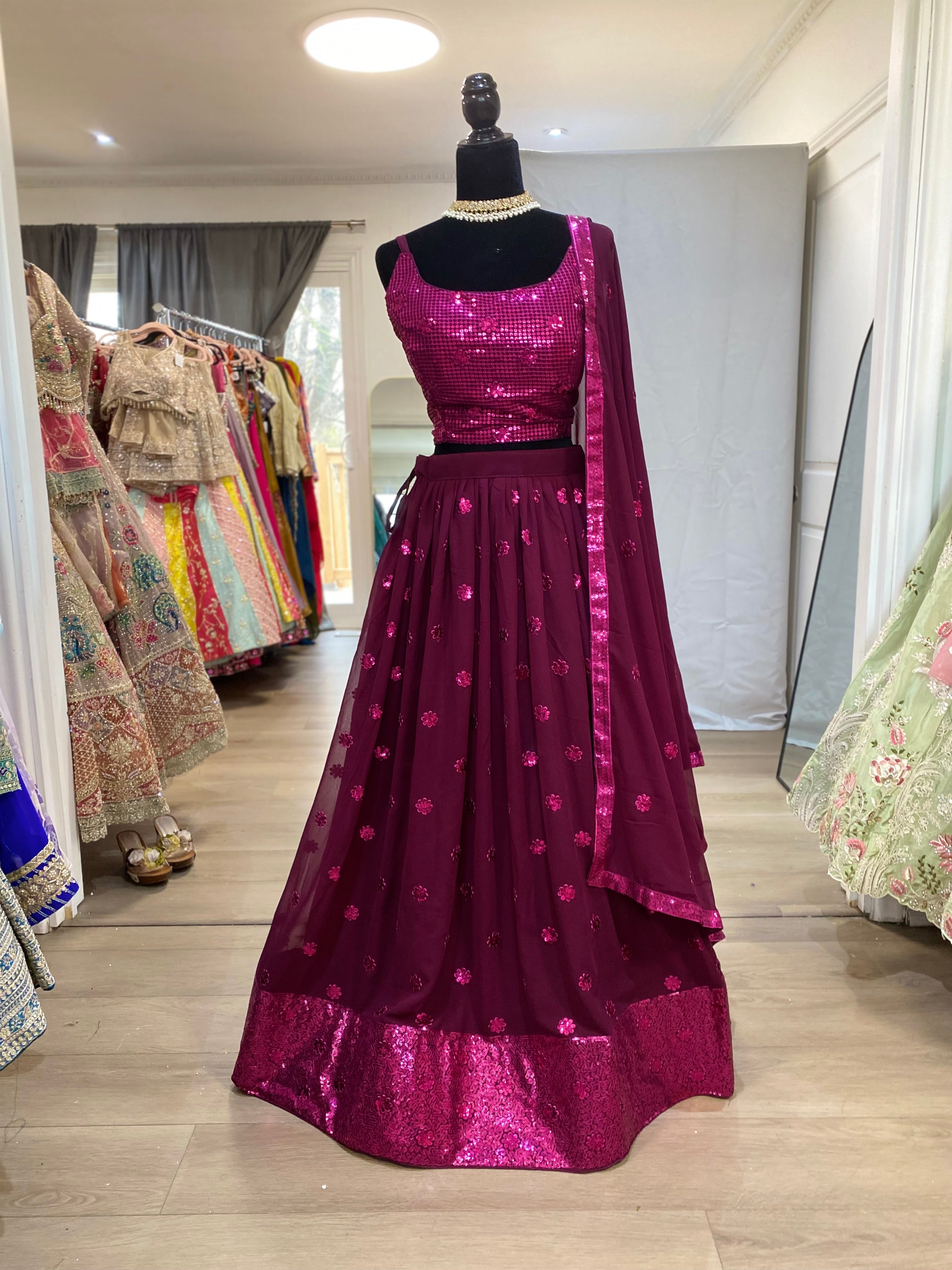 Designer  georgette lehenga