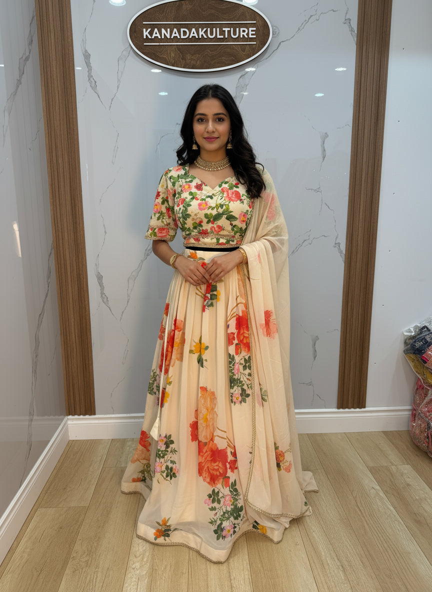 Floral lehenga