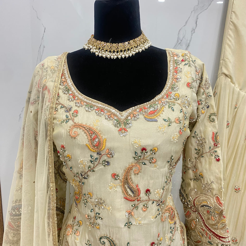 Indo western Embroidered suit
