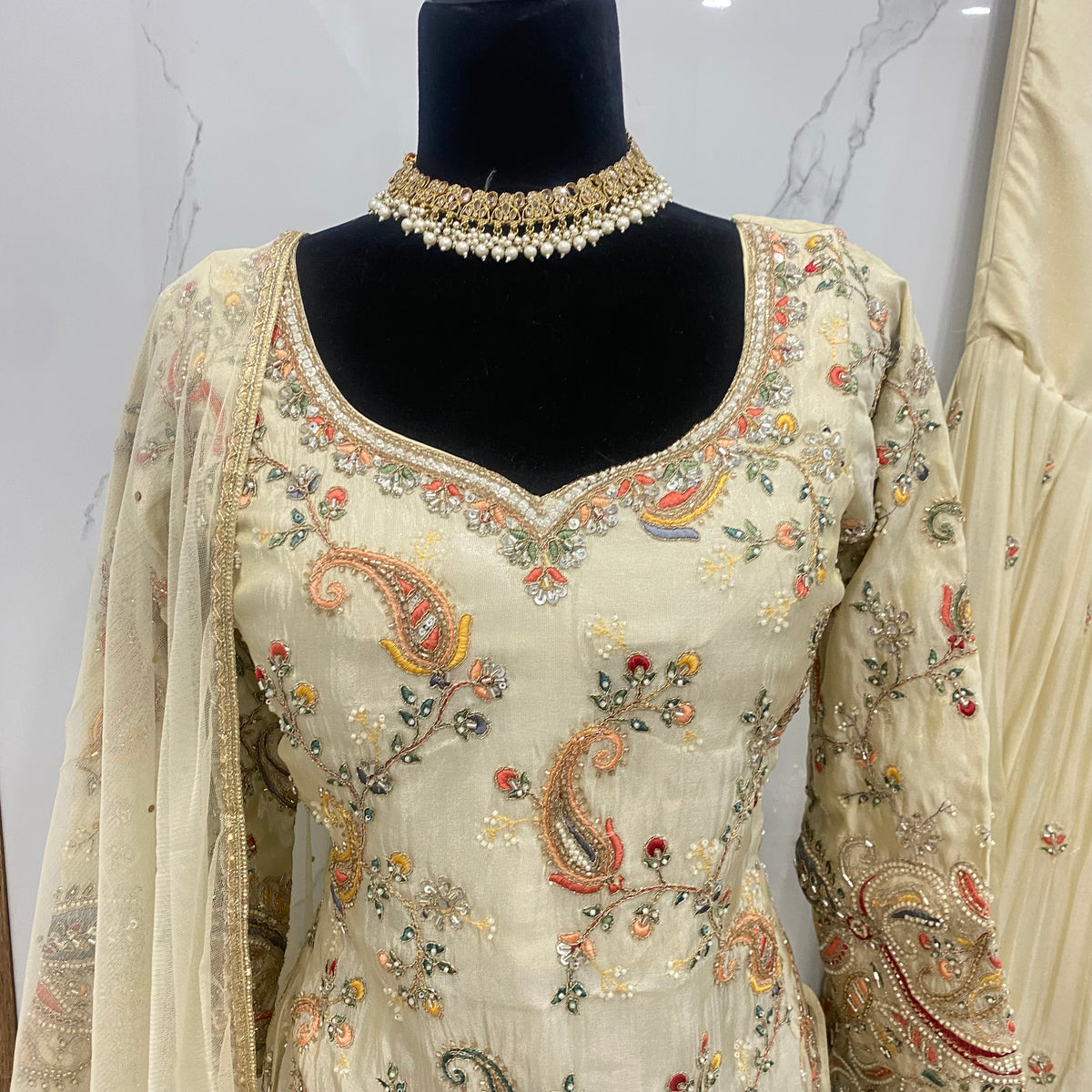 Indo western Embroidered suit