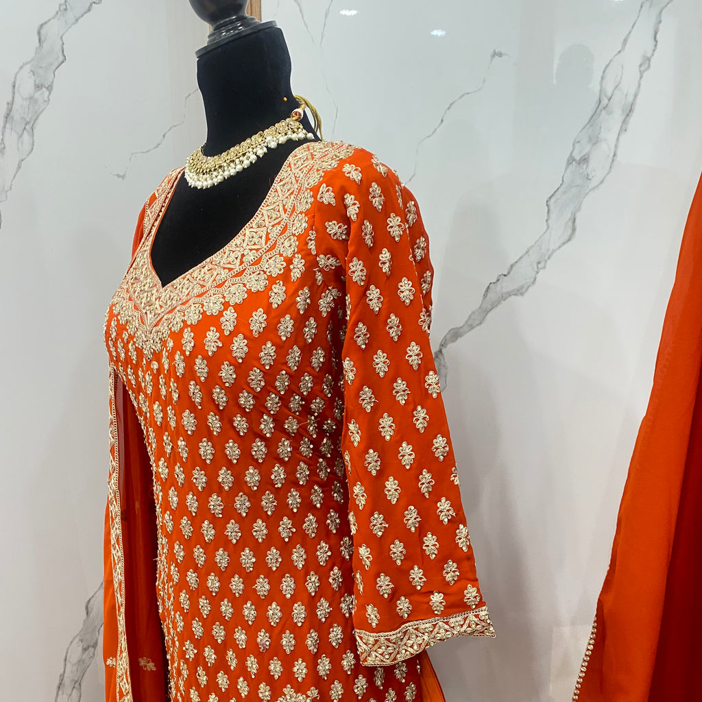 Indo western Embroidered suit