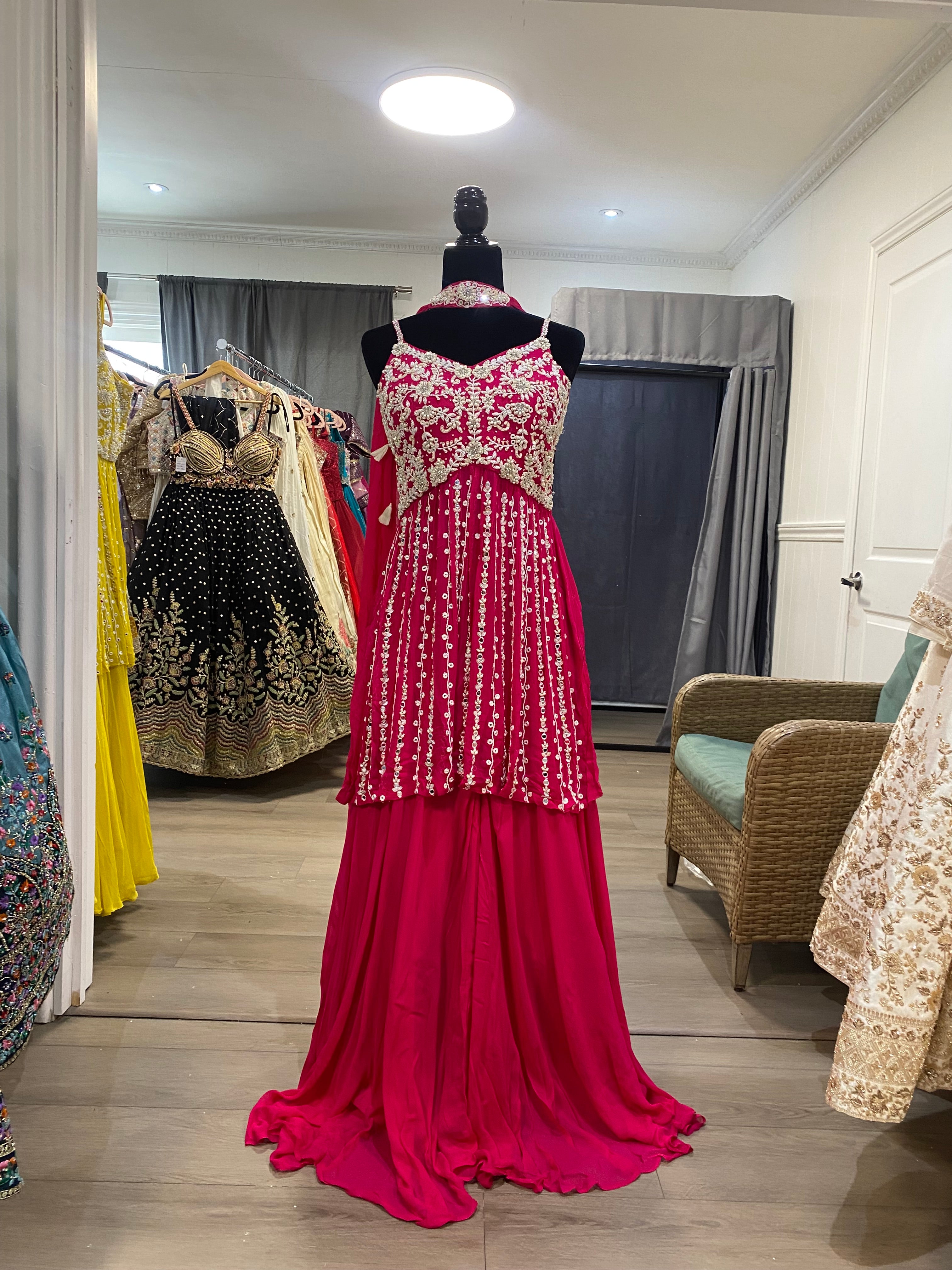 Pearl hand work Embroidered suit – Kanada Kulture