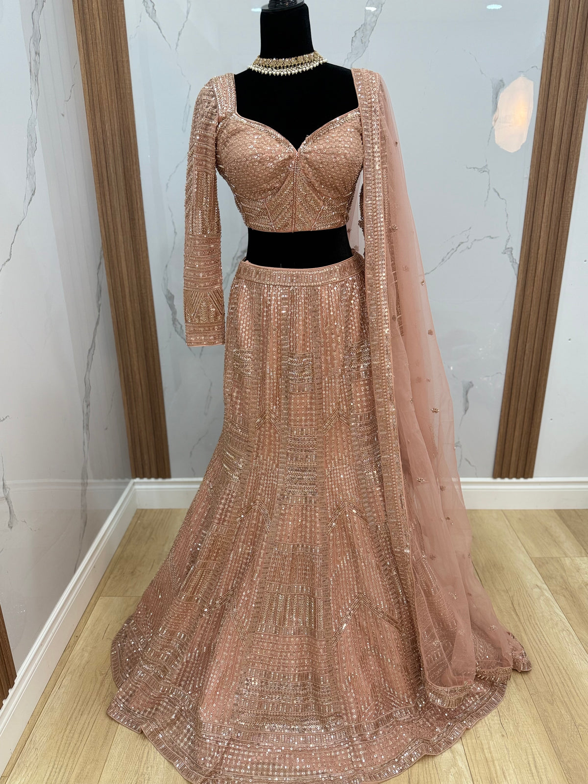 Mermaid cut  engagement/reception lehenga choli