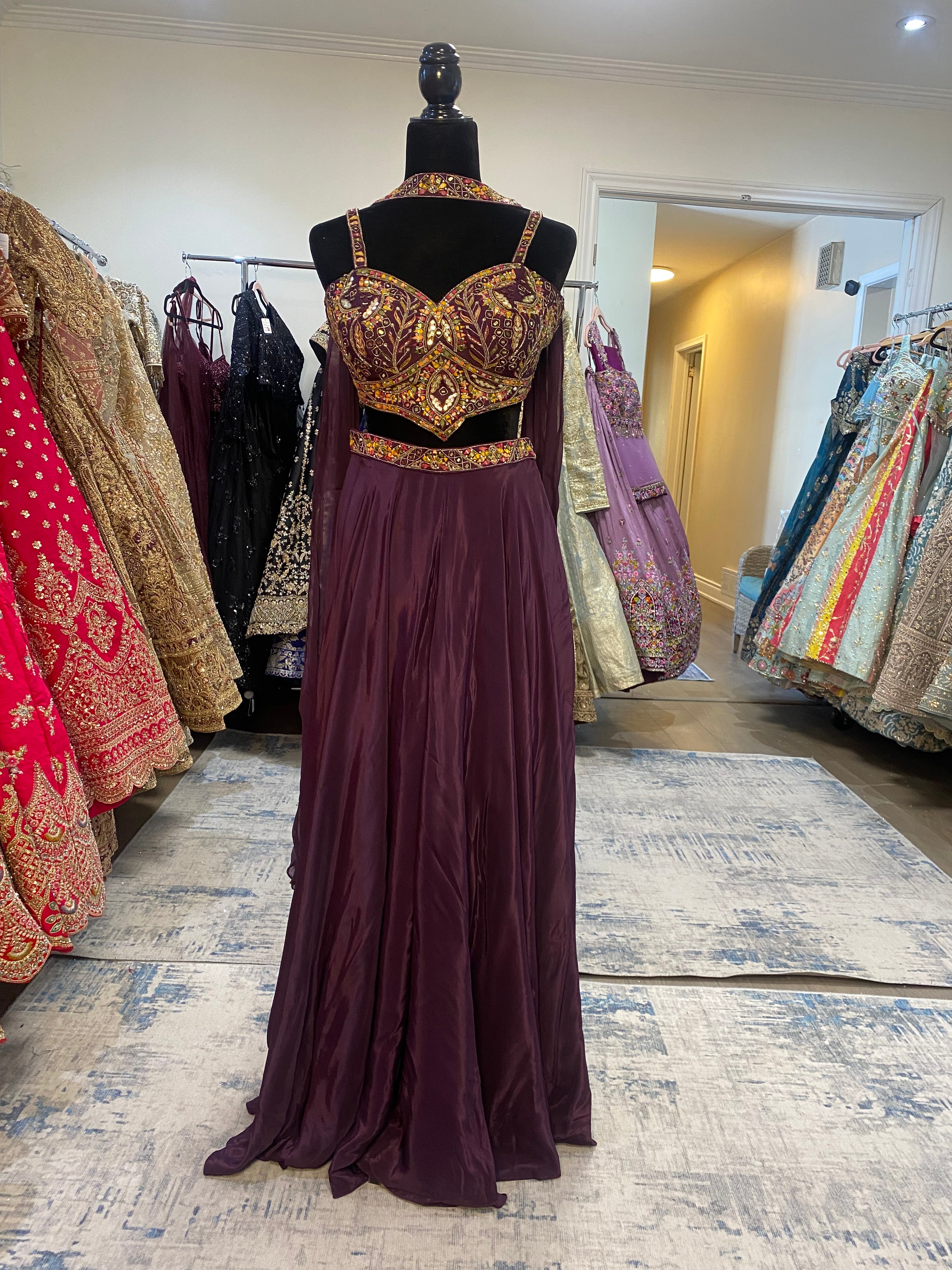 Crop top with palazoo