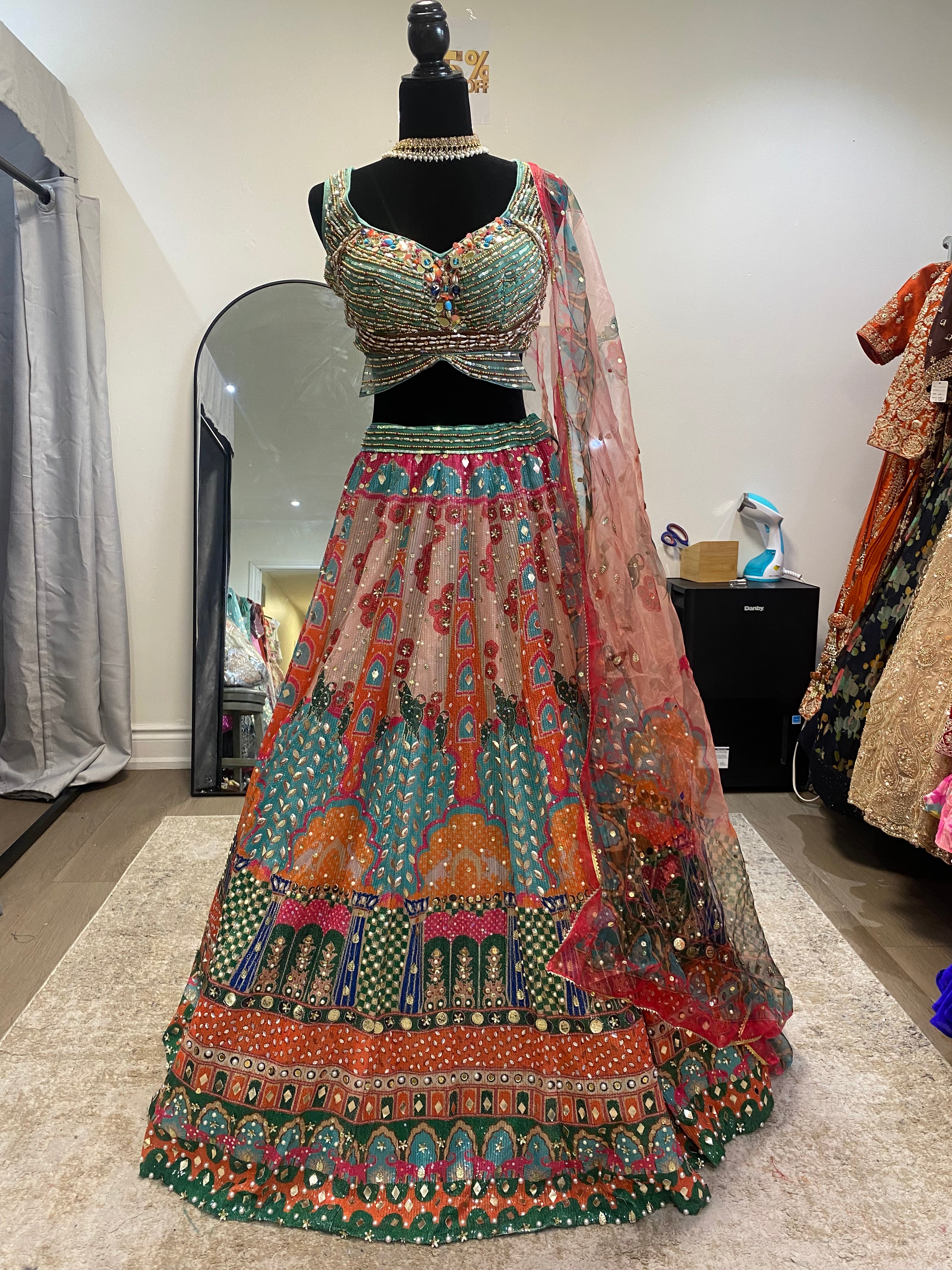 Traditional Embroidered Lehenga Choli