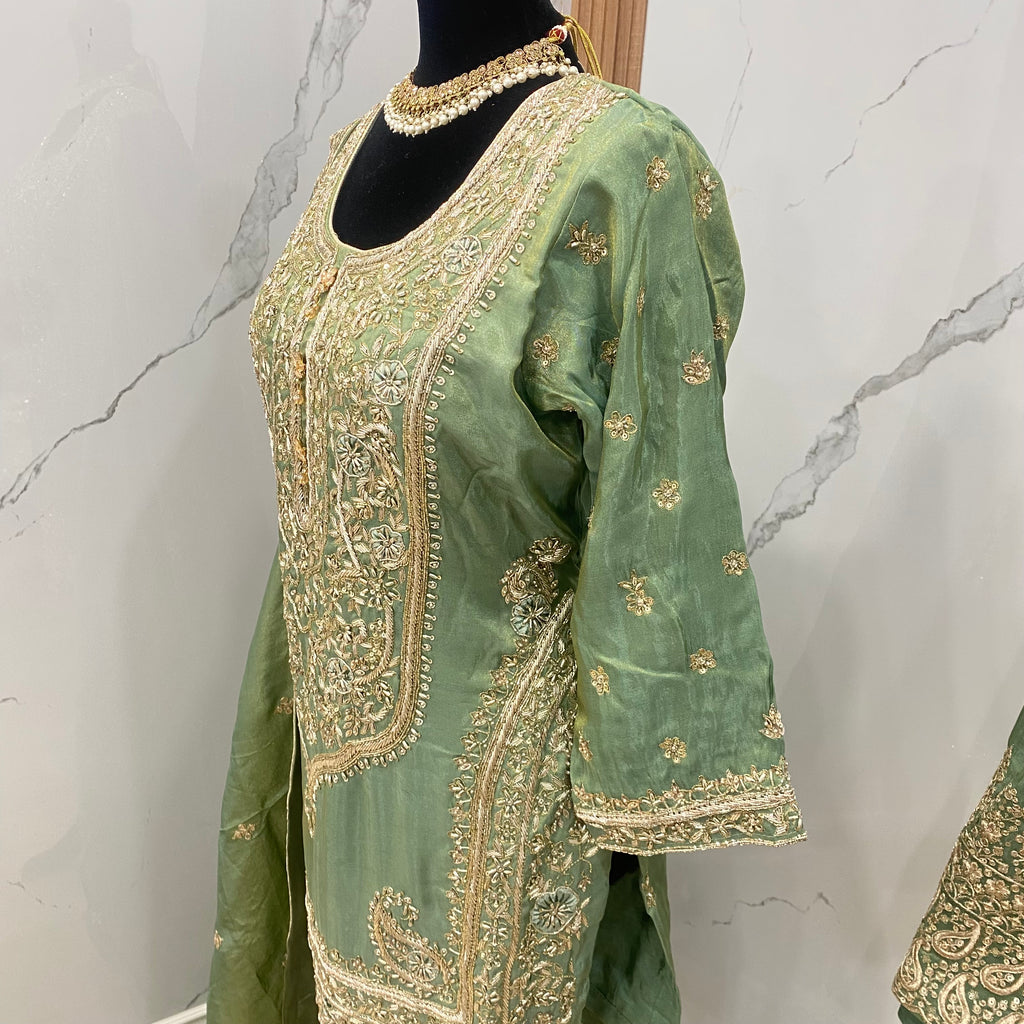 Size 44 Embroidered gharara Suit – Kanada Kulture
