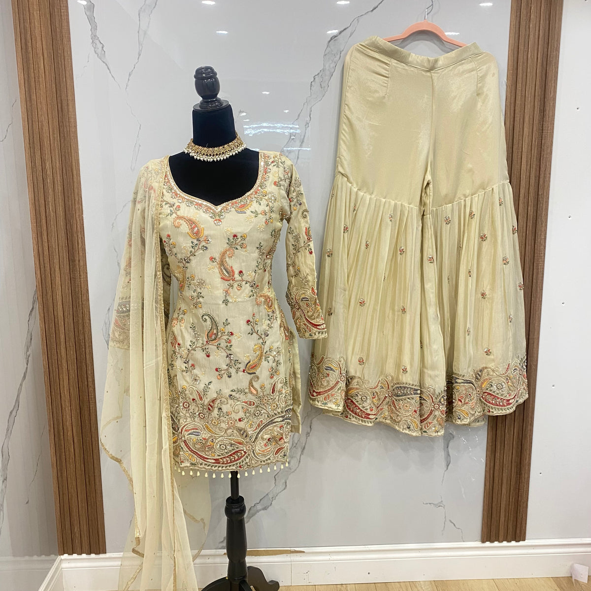 Indo western Embroidered suit