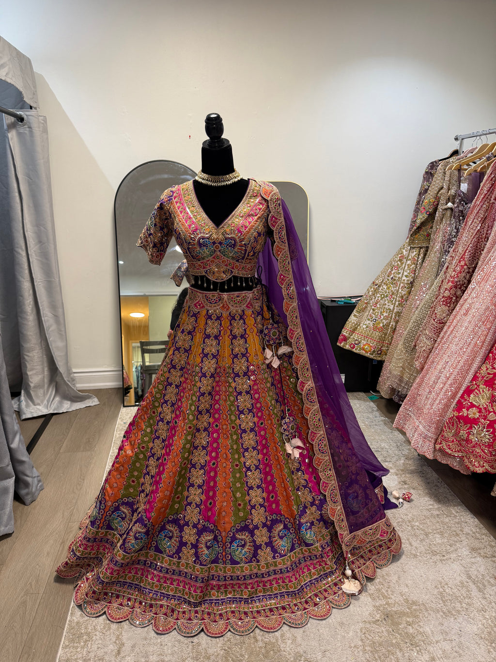 Beautiful choli with lehenga