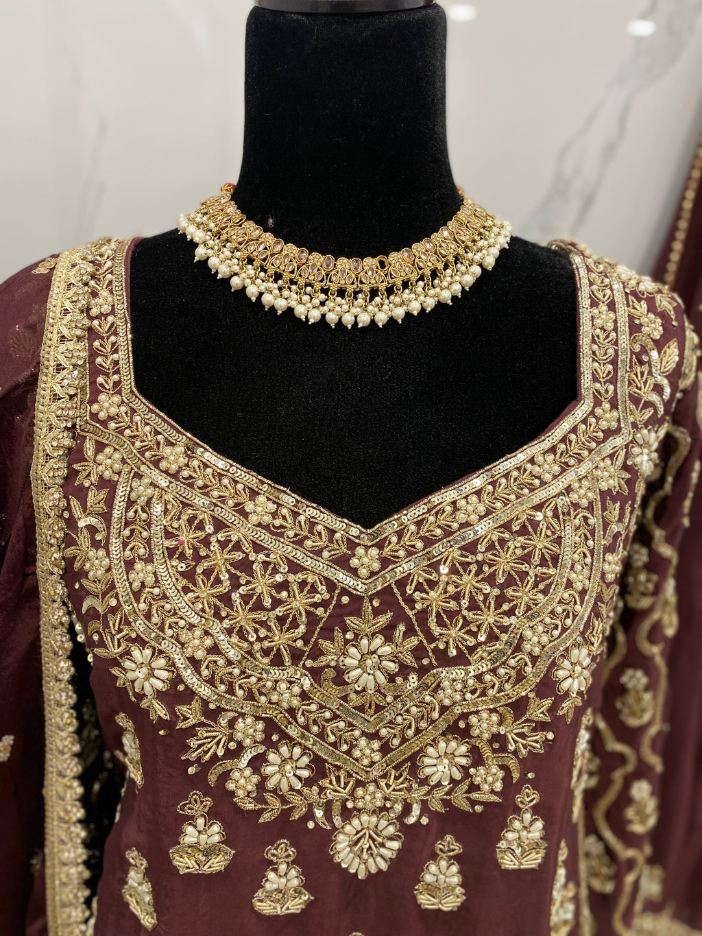 Embroidered suit