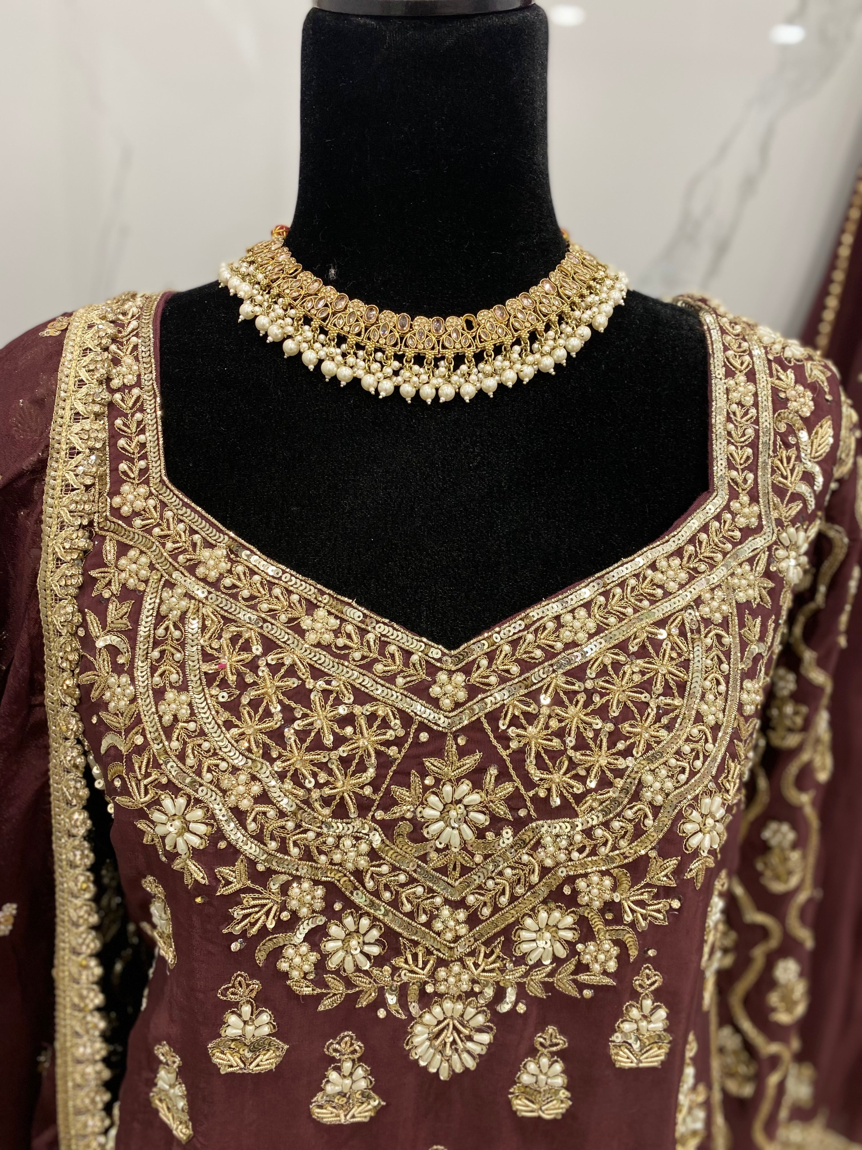 Embroidered suit