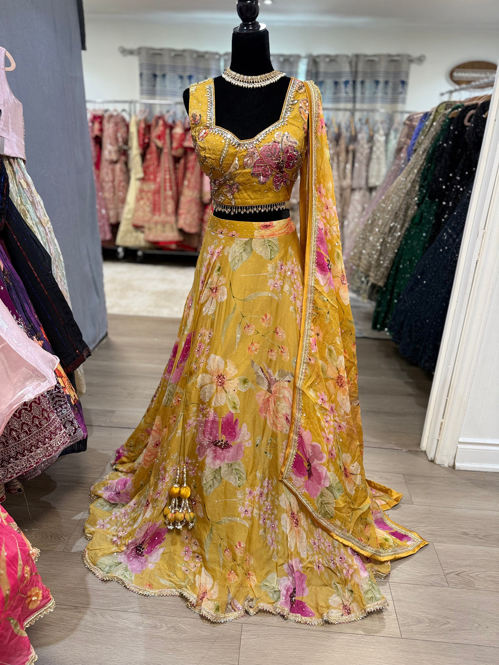 Perfect haldi/mehendi/sangeet Designer Lehenga choli