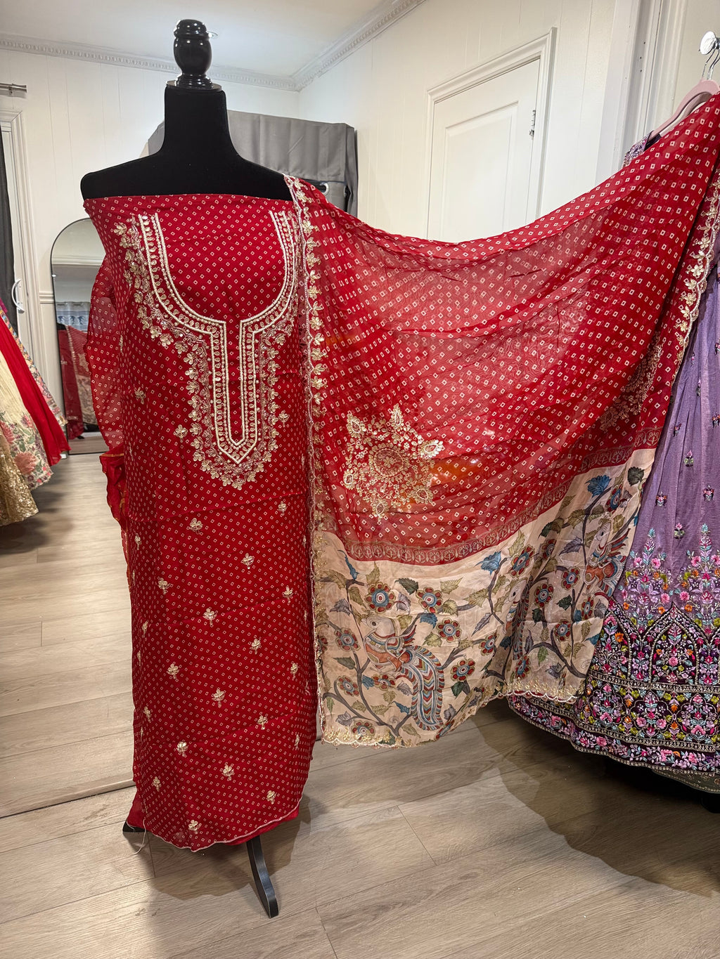 Hand Embroidered unstitched Suit – Kanada Kulture
