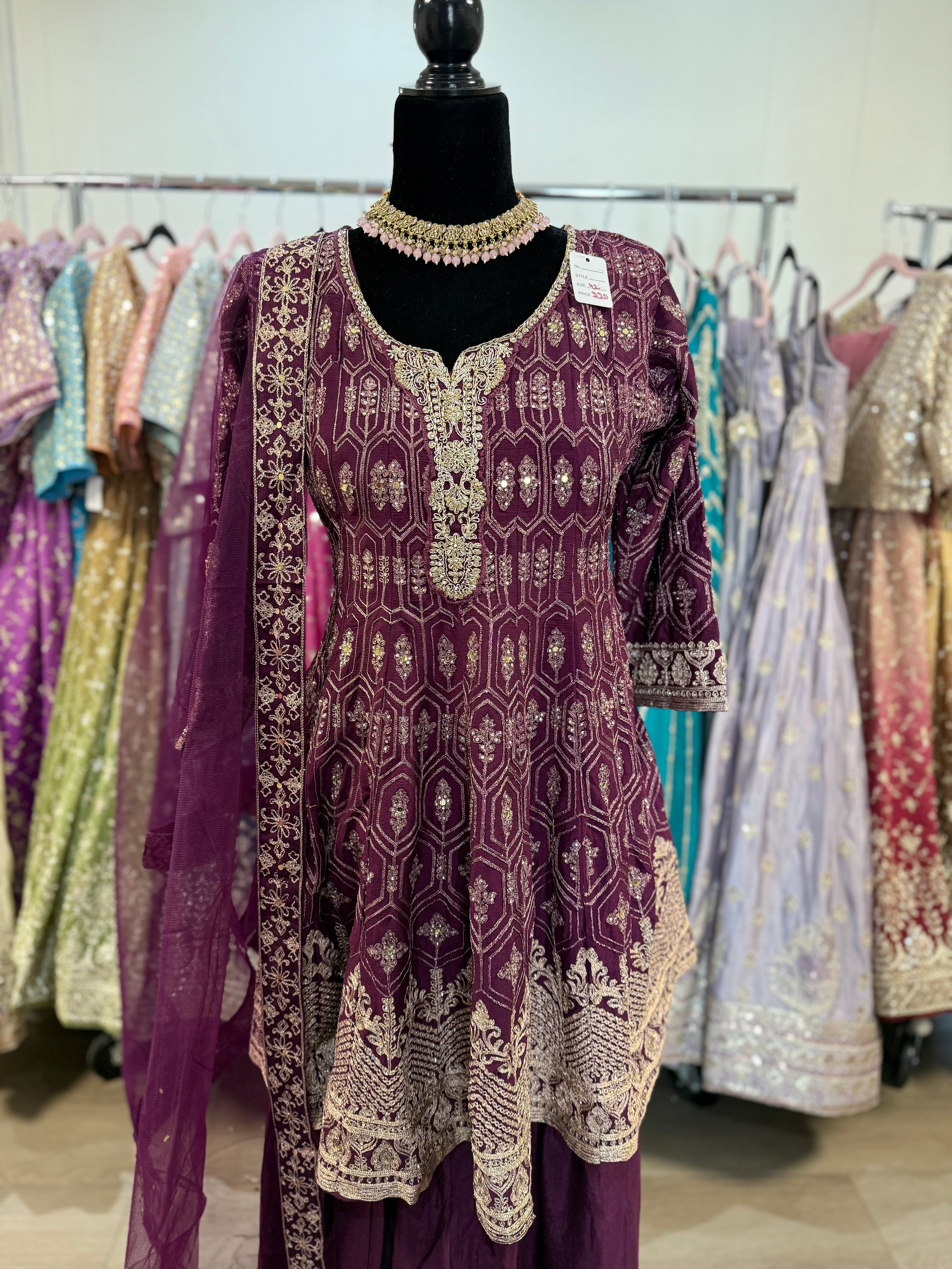 Embroidered palzoo Suit – Kanada Kulture