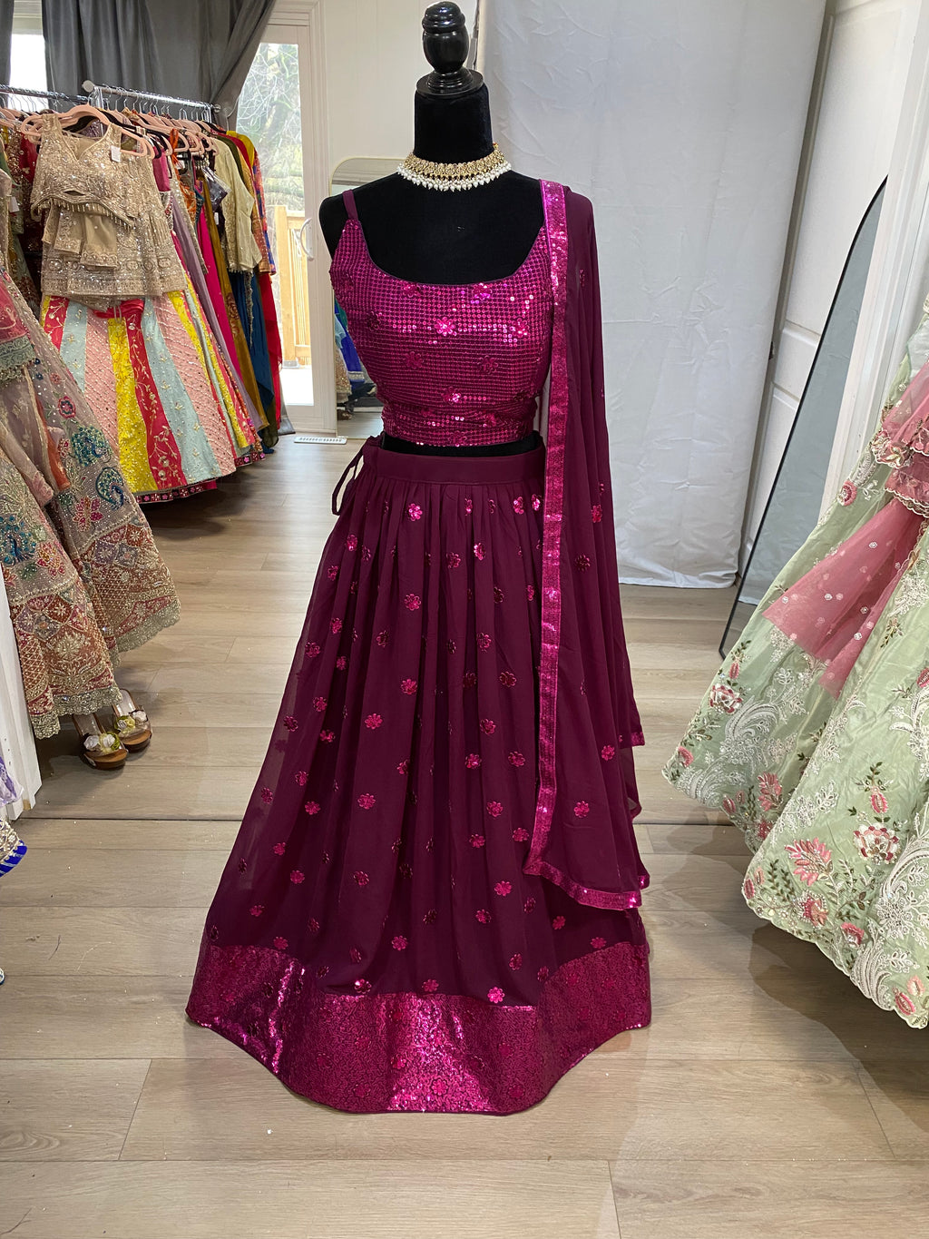 Designer  georgette lehenga
