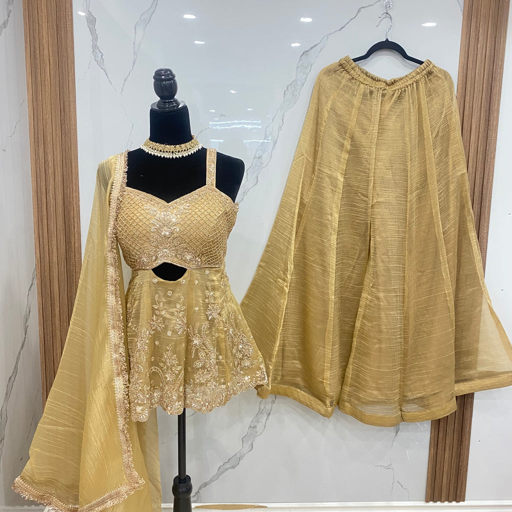 Indo western Embroidered suit