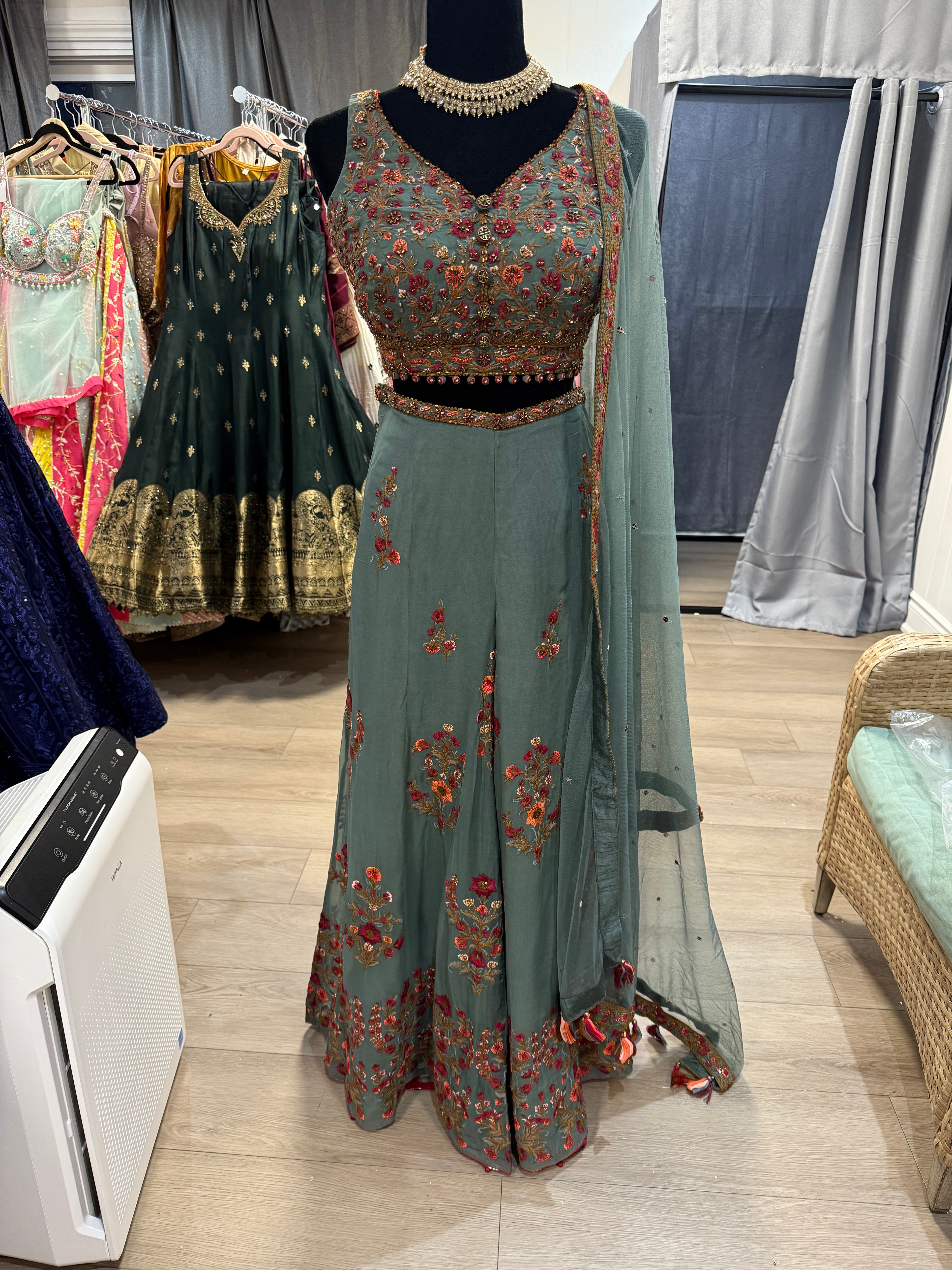 Embroidered gharara Suit – Kanada Kulture