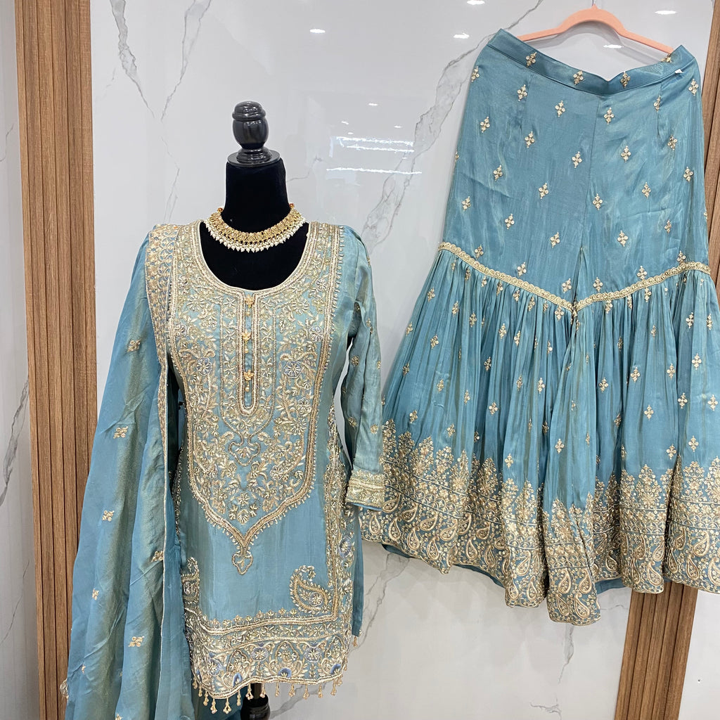 Embroidered suit