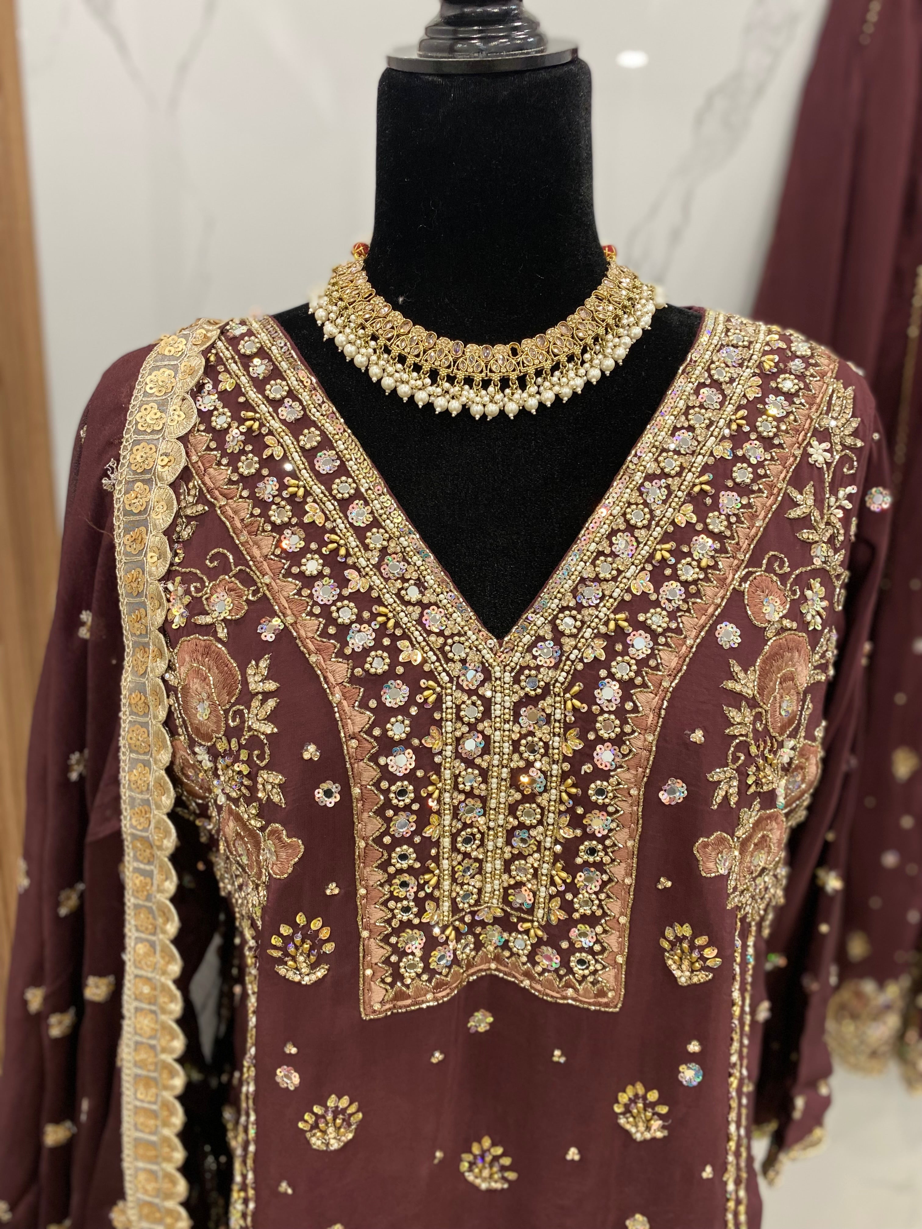 Embroidered suit