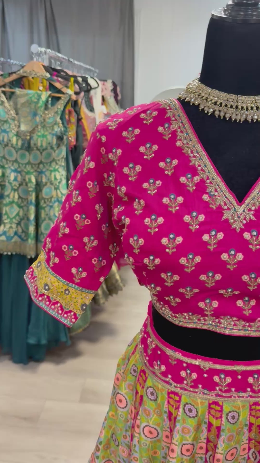 Traditional Embroidered silk Lehenga Choli