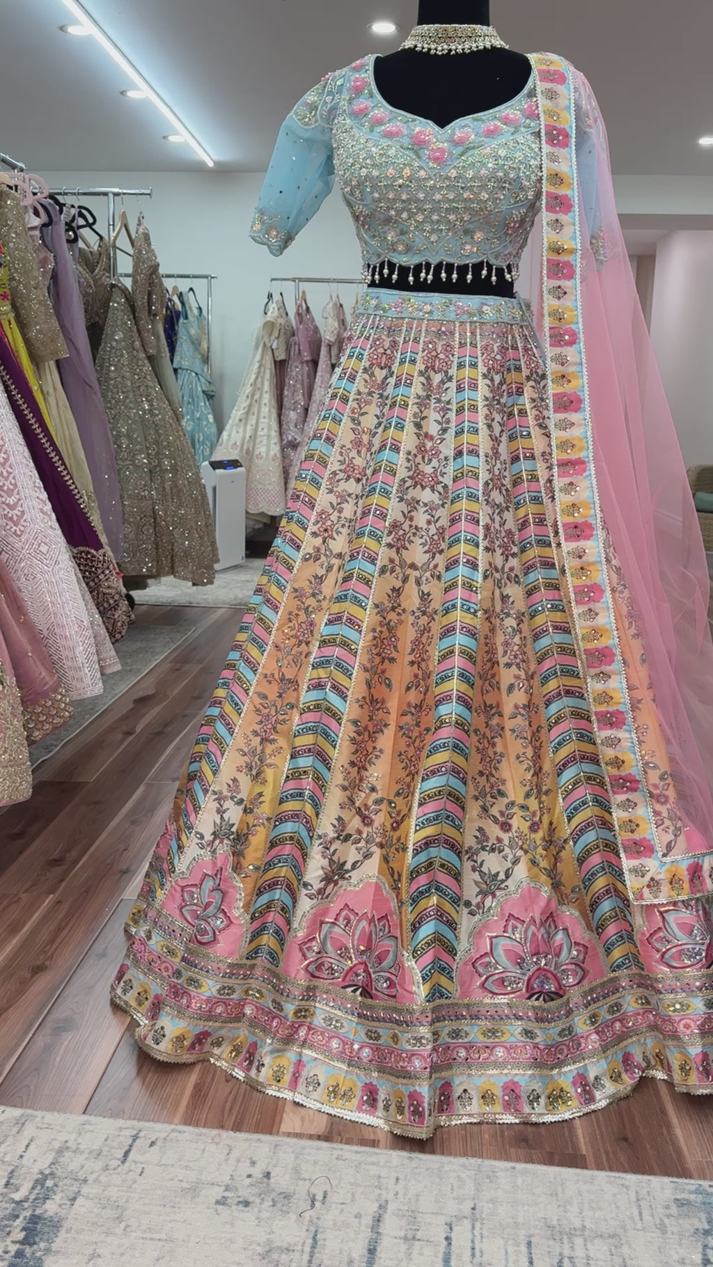 Traditional bridesmaids Embroidered Lehenga Choli