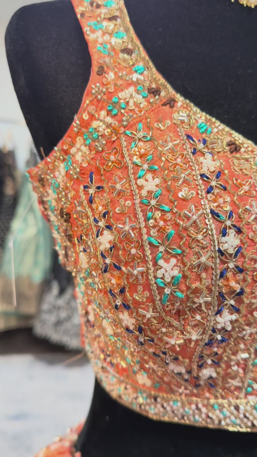 Traditional Embroidered silk Lehenga Choli