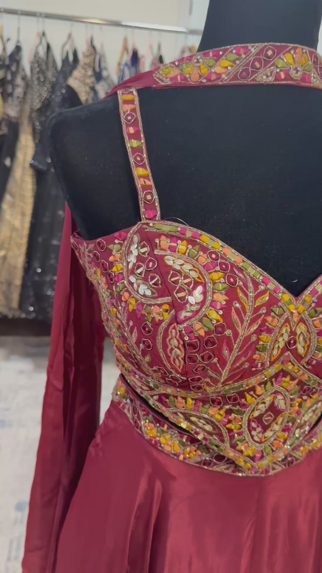 Crop top with palazoo