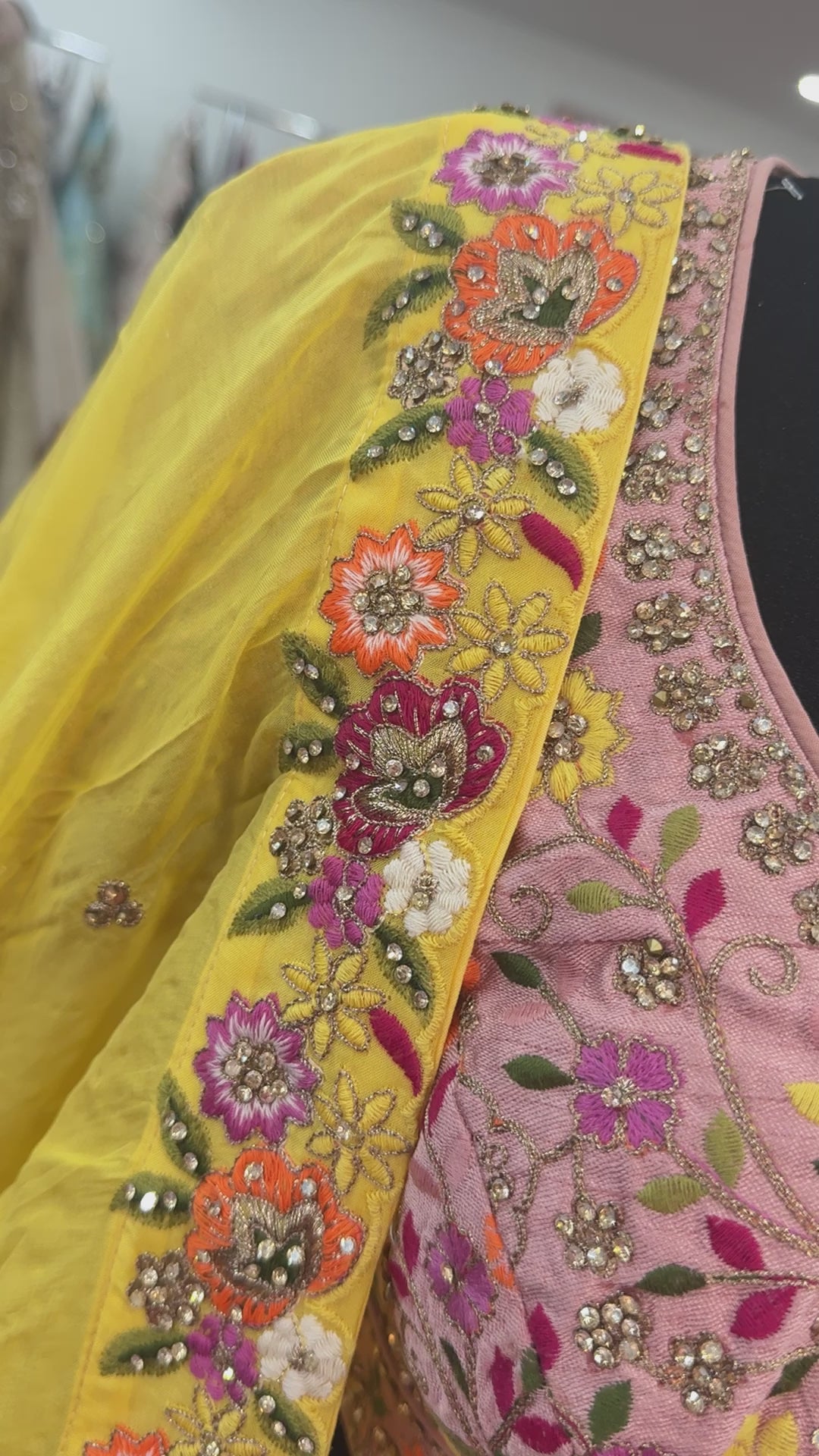 Anamika multi color lehenga