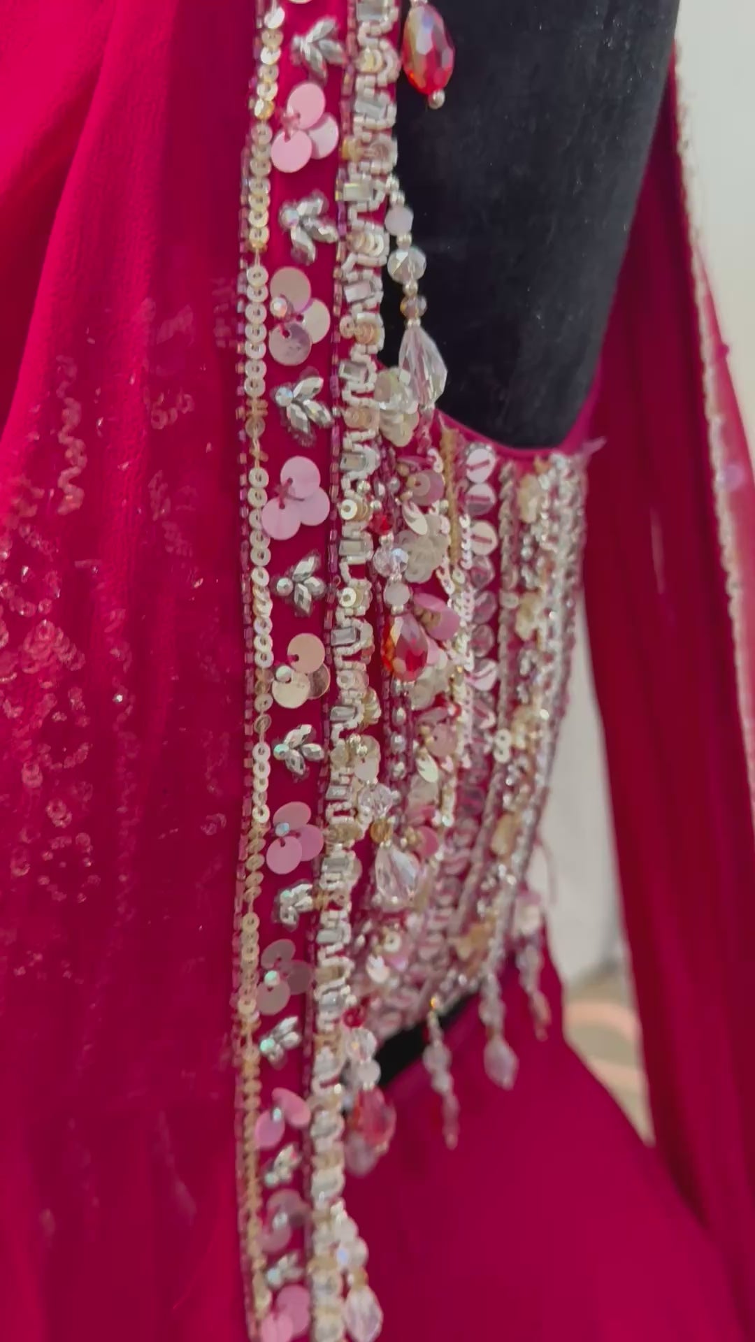 Pre drape saree