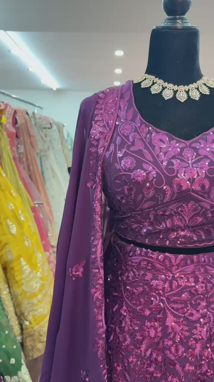 sequin lehenga
