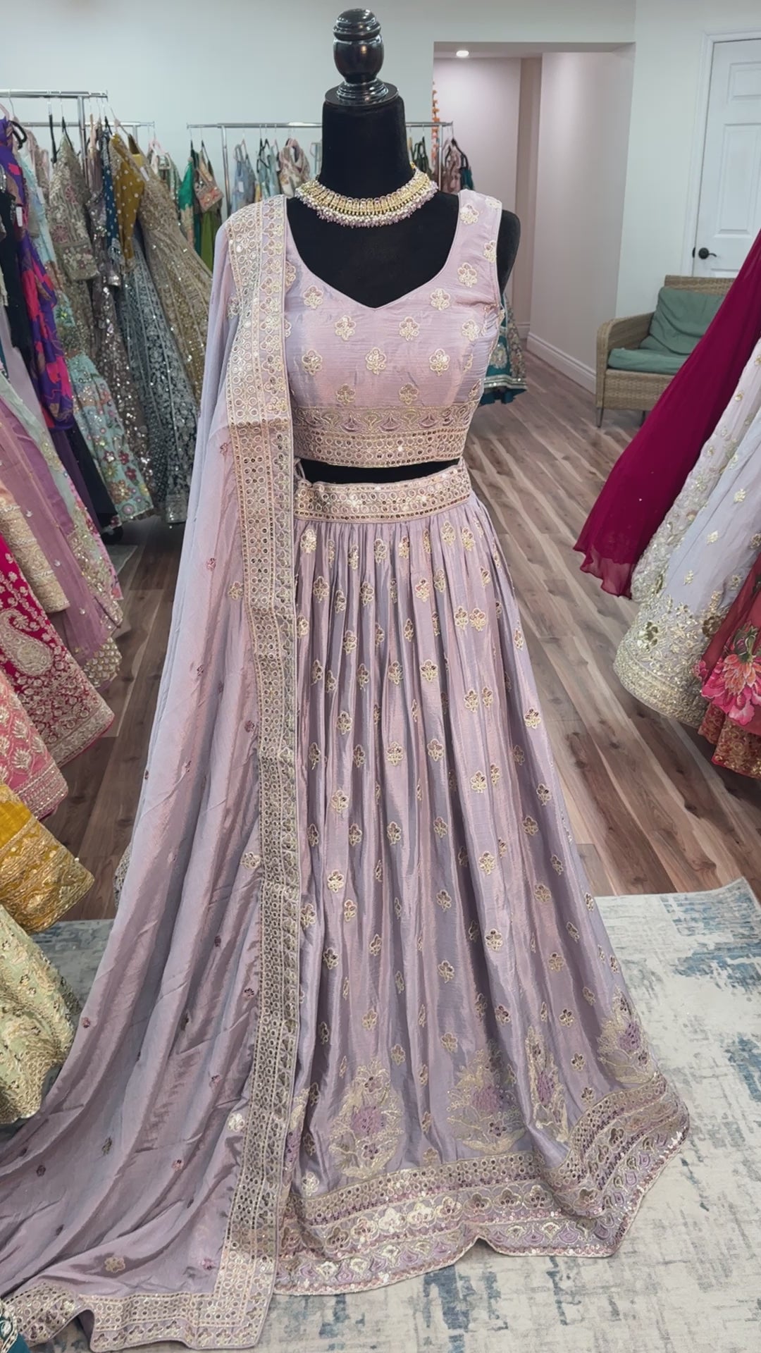 Purple lehenga choli
