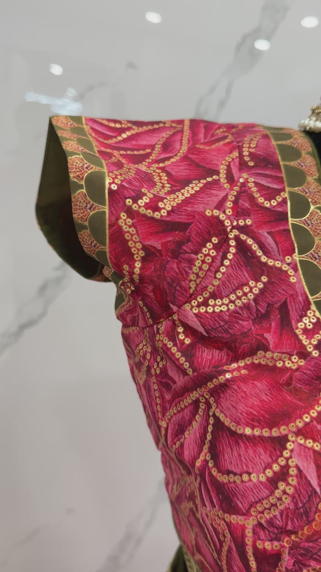 Sangam multi color lehenga