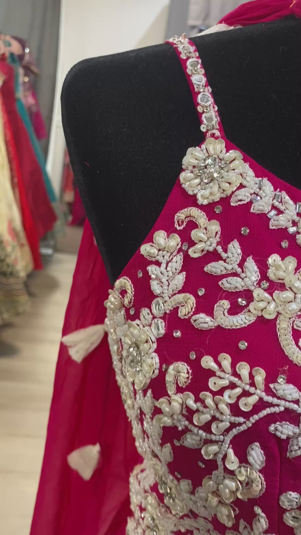 Pearl hand work Embroidered suit – Kanada Kulture
