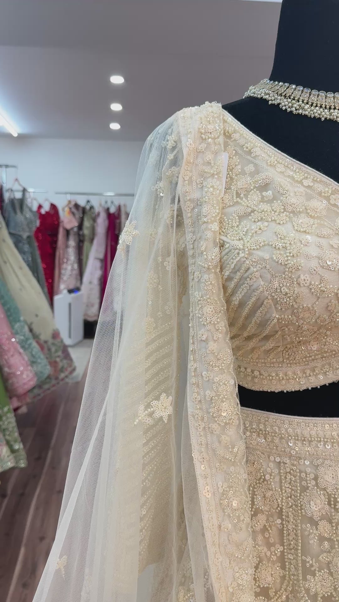 Chayya Hand work pearl lehenga