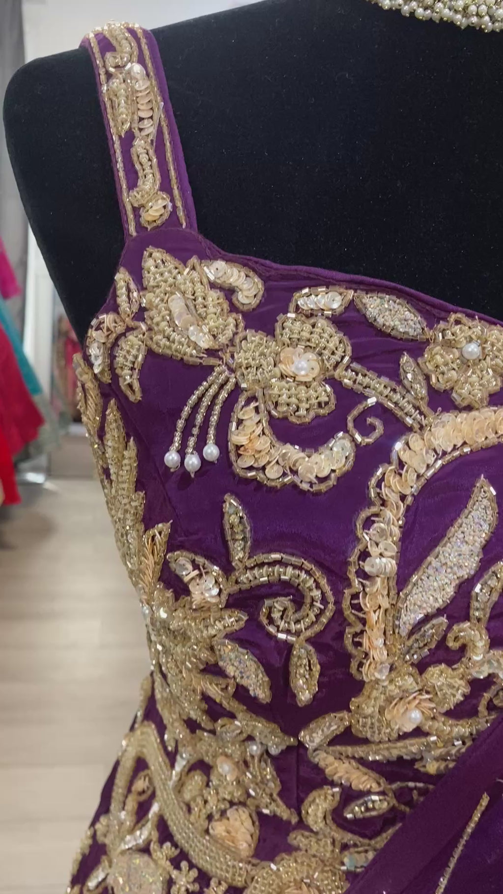 Butterfly top with pre drape saree