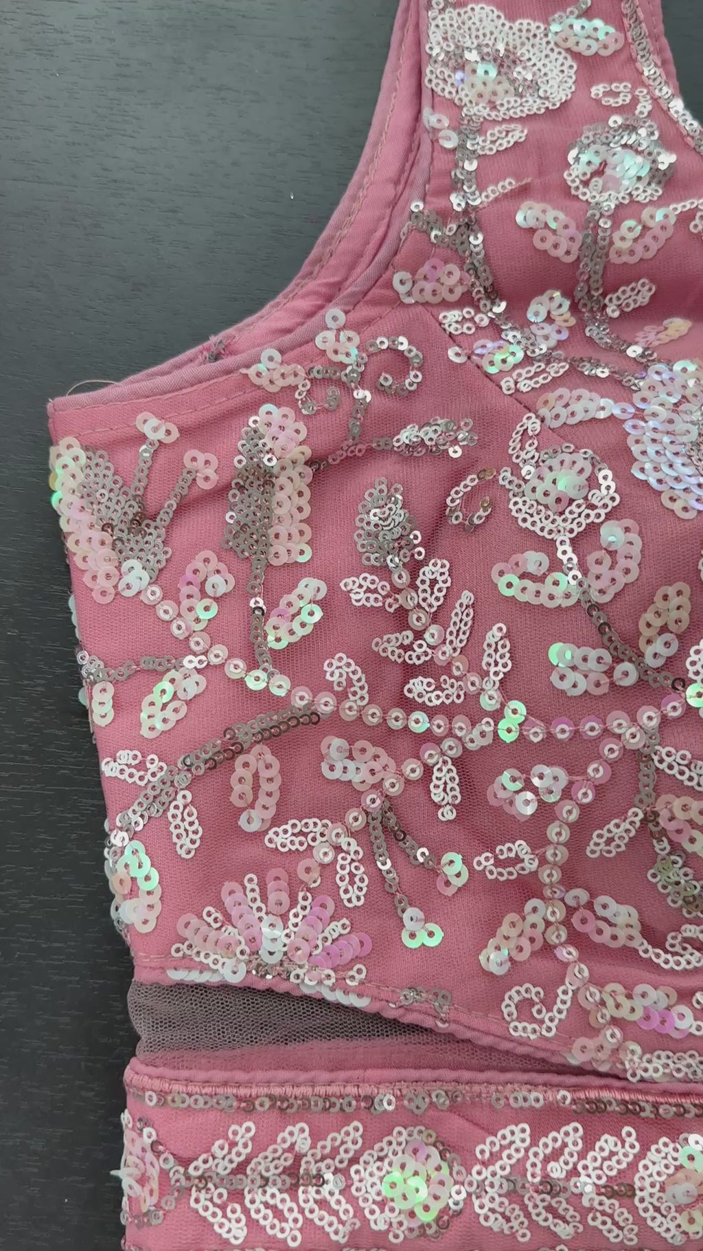 Precious Pink Sequins Net Engagement Wear Lehenga Choli With Dupatta